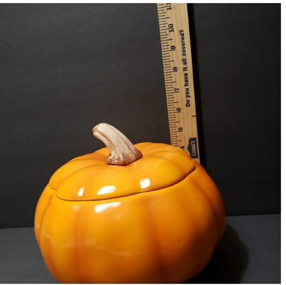 TELEFLORA GIFT Fall Pumpkin Cookie/Candy Jar With Lid - Picture 8 of 9